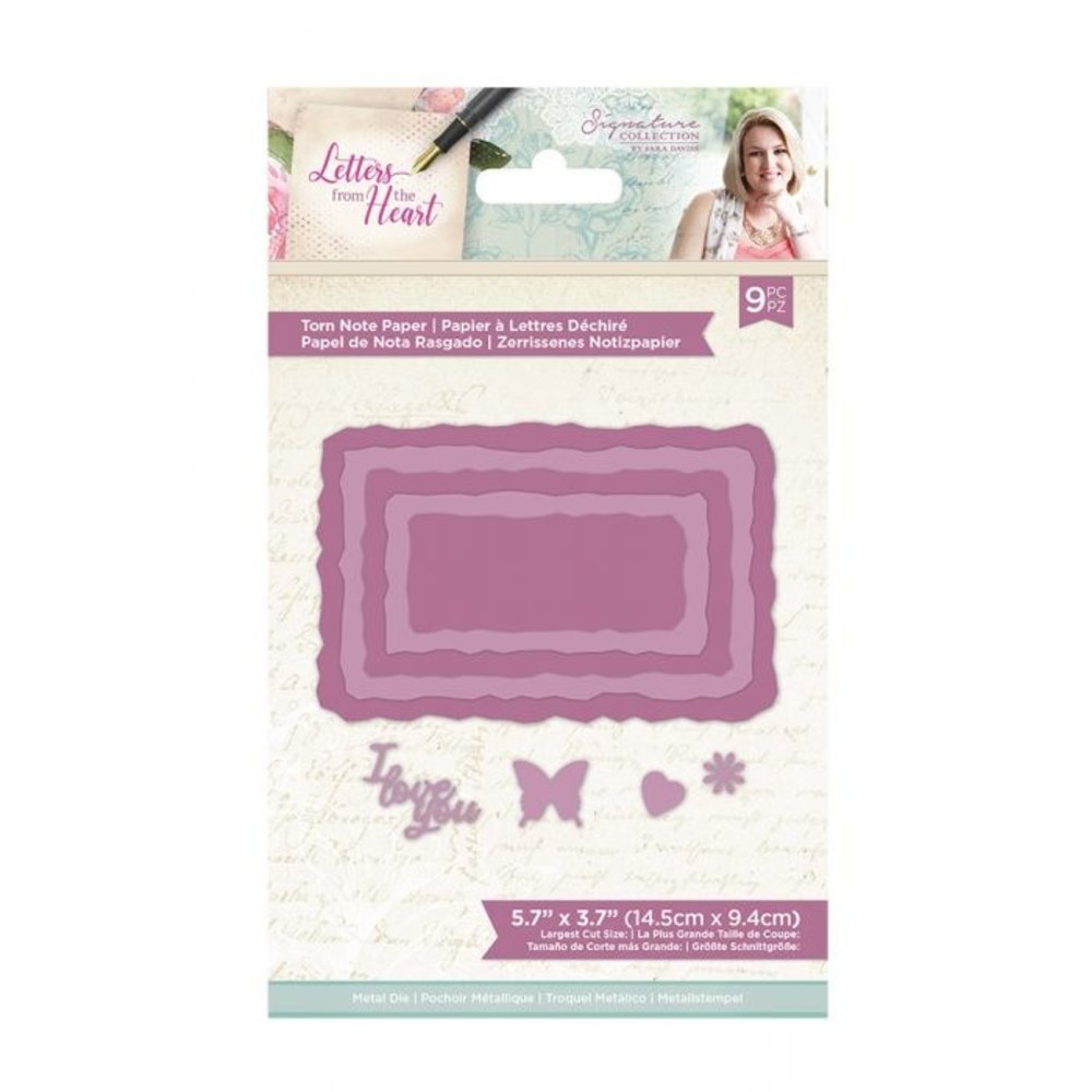 Crafter's Companion Letters from The Heart Torn Note Paper Dies (S-LFTH-MD-TORN) (OUTLET)