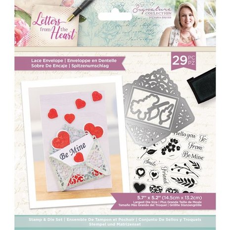 Crafter's Companion Letters from The Heart Lace Envelope Stamp & Die (S-LFTH-STD-LACE) (OUTLET) Crafter's Companion Letters from The Heart Lace Envelope Stamp & Die (S-LFTH-STD-LACE) (OUTLET)