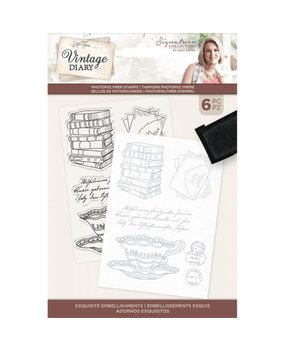 Crafter's Companion Vintage Diary Exquisite Embellishments Clear Stamps (S-VD-STP-EXQ) (OUTLET)