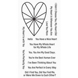 My Favorite Things Heart Burst Hellos Clear Stamps (CS-562) (OUTLET)