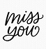 Miss You Clear Stamps (CS-564) (OUTLET) Miss You Clear Stamps (CS-564) (OUTLET)