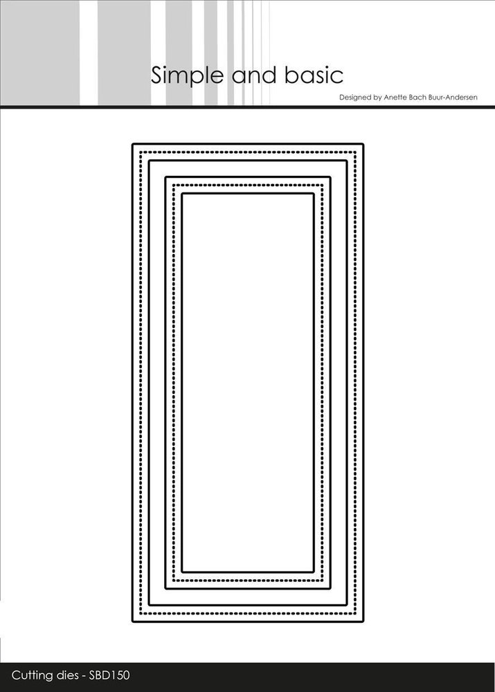 Simple and Basic Mini Slimcard Frames Cutting Dies (SBD150) (DISCONTINUED)