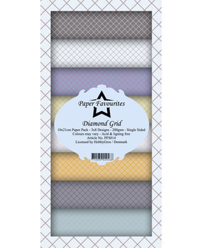 Paper Favourites Diamond Grid Slim Paper Pack (PFS014) (DISCONTINUED)