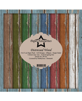 Paper Favourites Distressed Wood 6x6 Inch Paper Pack (PF165) (DISCONTINUED)