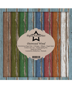 Paper Favourites Distressed Wood 12x12 Inch Paper Pack (PF365) (DISCONTINUED)