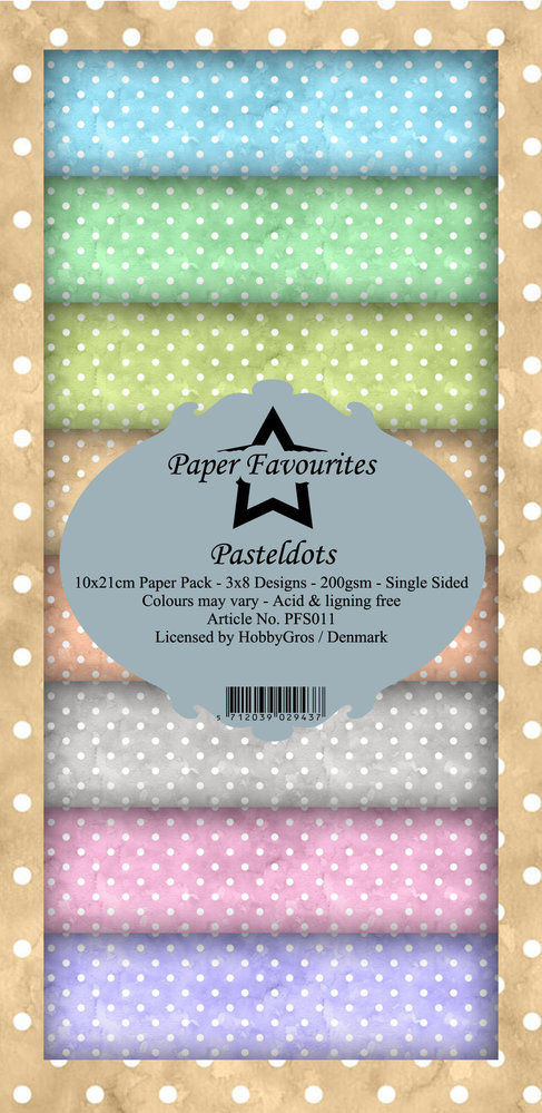 Paper Favourites Pastel Dots Slim Paper Pack (PFS011) (DISCONTINUED)