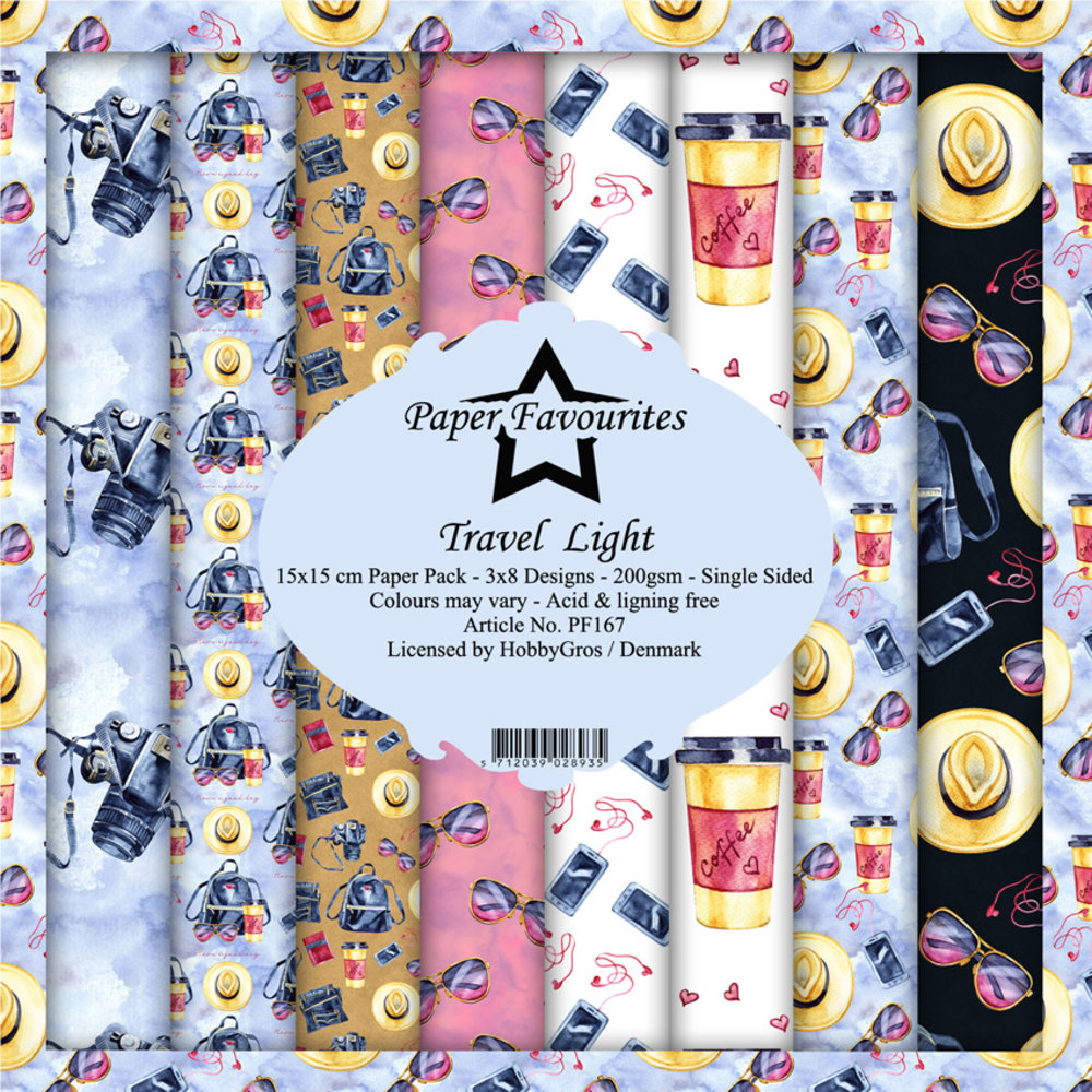 Paper Favourites Travel Light 6x6 Inch Paper Pack (PF167) (DISCONTINUED)