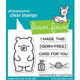 Lawn Fawn Germ-Free Bear Clear Stamps (LF2462) (OUTLET)