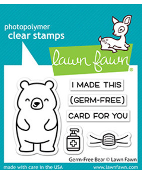Lawn Fawn Germ-Free Bear Clear Stamps (LF2462) (OUTLET)