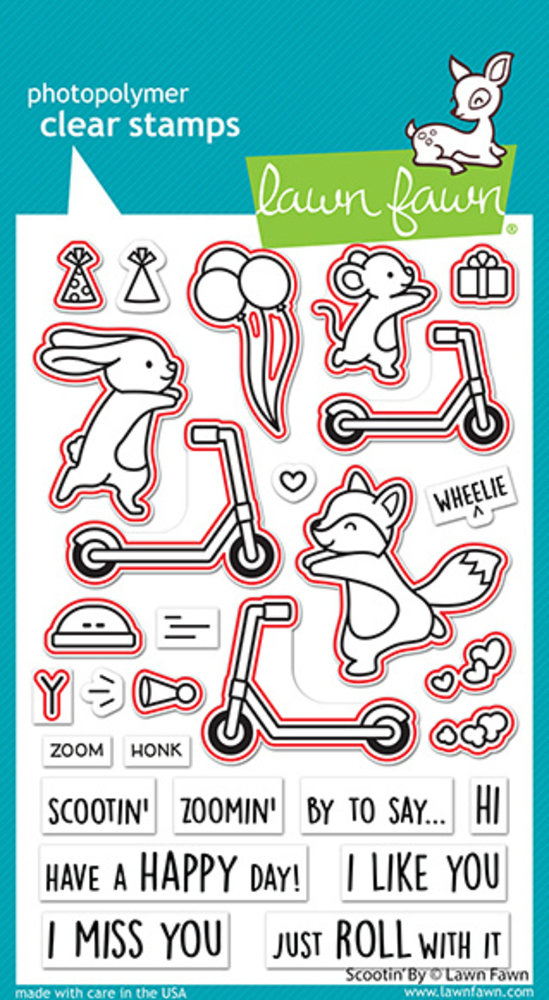 Lawn Fawn Scootin' By Dies (LF2555) (OUTLET) Lawn Fawn Scootin' By Dies (LF2555) (OUTLET)