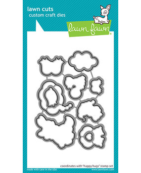 Lawn Fawn Happy Hugs Dies (LF2557) (OUTLET)