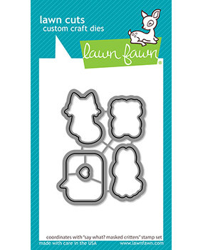 Lawn Fawn Say What? Masked Critters Dies (LF2561) (OUTLET)