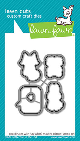 Lawn Fawn Say What? Masked Critters Dies (LF2561) (OUTLET) Lawn Fawn Say What? Masked Critters Dies (LF2561) (OUTLET)