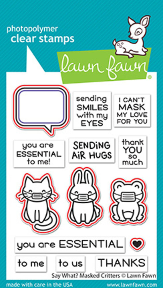 Lawn Fawn Say What? Masked Critters Dies (LF2561) (OUTLET) Lawn Fawn Say What? Masked Critters Dies (LF2561) (OUTLET)