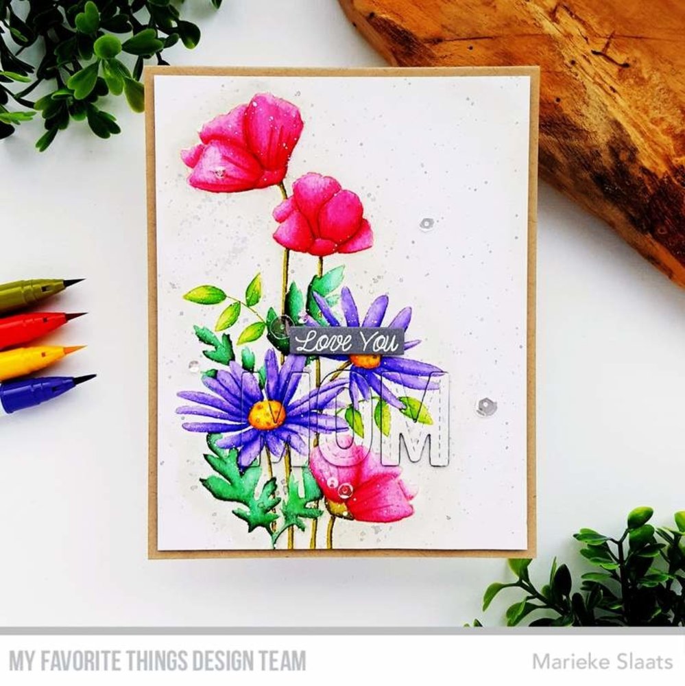 My Favorite Things Freshly Picked Bouquet Clear STamps (CS-568) (OUTLET)
