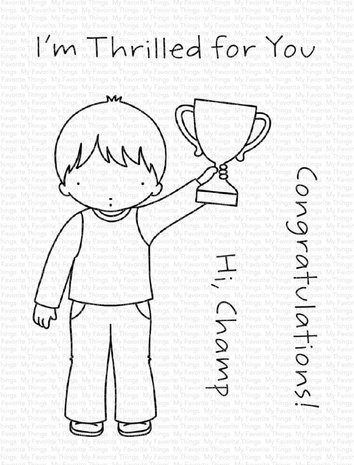 My Favorite Things Champ Clear Stamps (PI-321) (OUTLET)