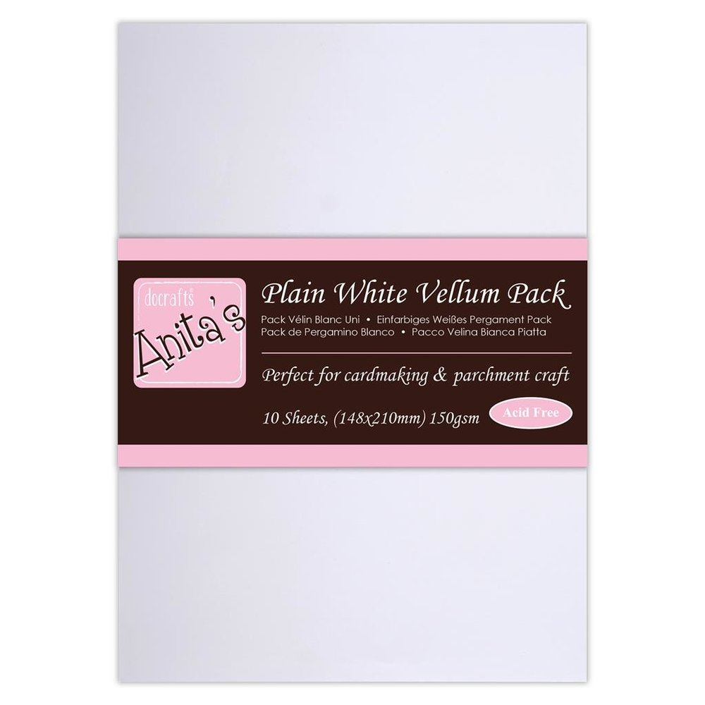 Anita's A5 Parchment Vellum Plain White (10pcs) (PMA 162004) Anita's A5 Parchment Vellum Plain White (10pcs) (PMA 162004)