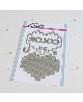 Heffy Doodle Heart Pencil Dies (HFD0335) (OUTLET)