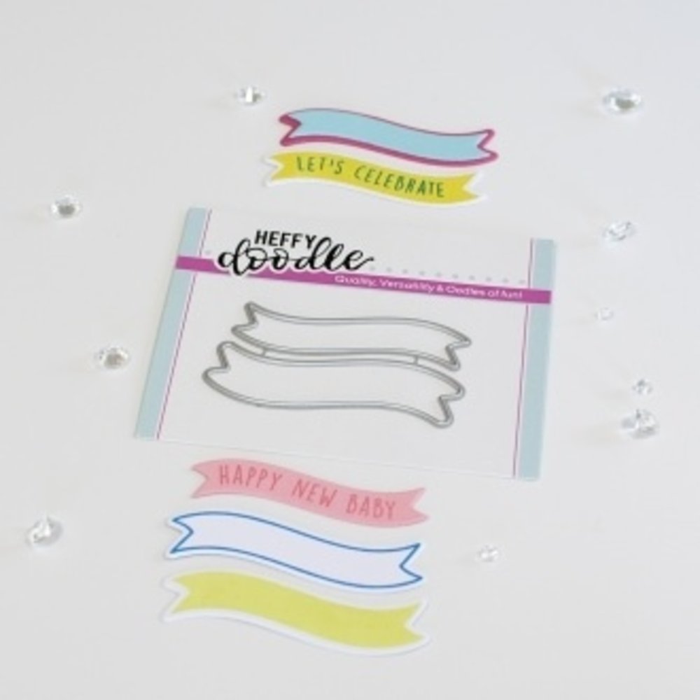 Heffy Doodle Wavy Banner Dies (HFD0352) (OUTLET)