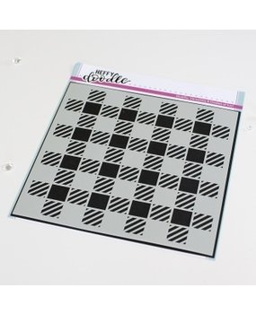 Heffy Doodle Aint So Plaid Stencil (HFD0355) (OUTLET)