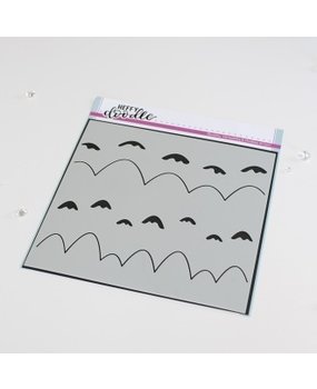 Heffy Doodle Marvellous Mountains Stencil (HFD0357) (OUTLET)