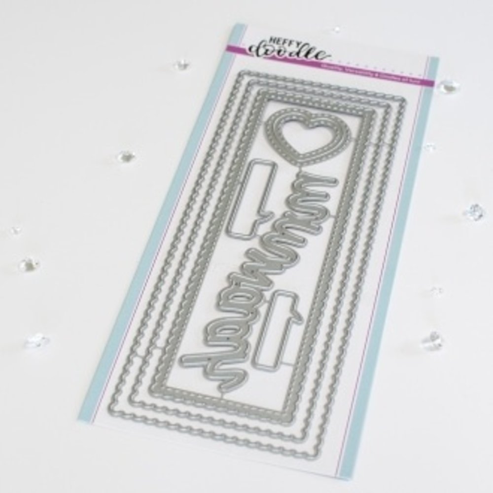 Heffy Doodle Sweet Scalloped Slimline Dies (HFD0368) (DISCONTINUED)