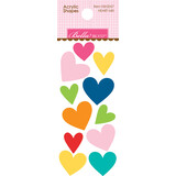 Bella BLVD Heart Mix Acrylic Shapes (BB2057) (OUTLET)