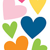 Bella BLVD Heart Mix Acrylic Shapes (BB2057) (OUTLET)