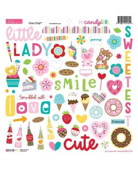 Bella BLVD My Candy Girl Chipboard Icons (BB2384) (OUTLET)