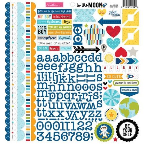 Bella BLVD To the Moon Doohickey Cardstock Stickers (BB2406) (DISCONTINUED) Bella BLVD To the Moon Doohickey Cardstock Stickers (BB2406) (DISCONTINUED)