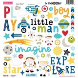 Bella BLVD To the Moon Chipboard Icons (BB2408) (OUTLET)