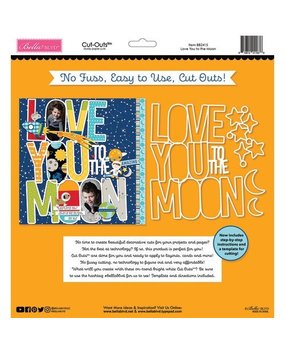Bella BLVD Love You to the Moon Cut Outs (BB2415) (OUTLET)