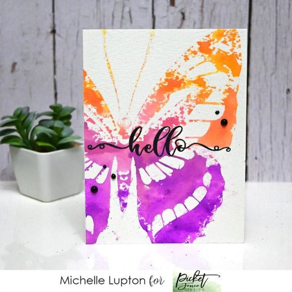 Picket Fence Studios Flutter Butterfly 6x6 Inch Stencil (SC-184) (OUTLET) Picket Fence Studios Flutter Butterfly 6x6 Inch Stencil (SC-184) (OUTLET)