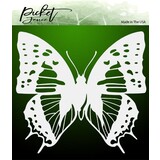 Picket Fence Studios Dart Butterfly 6x6 Inch Stencil (SC-187) (OUTLET)
