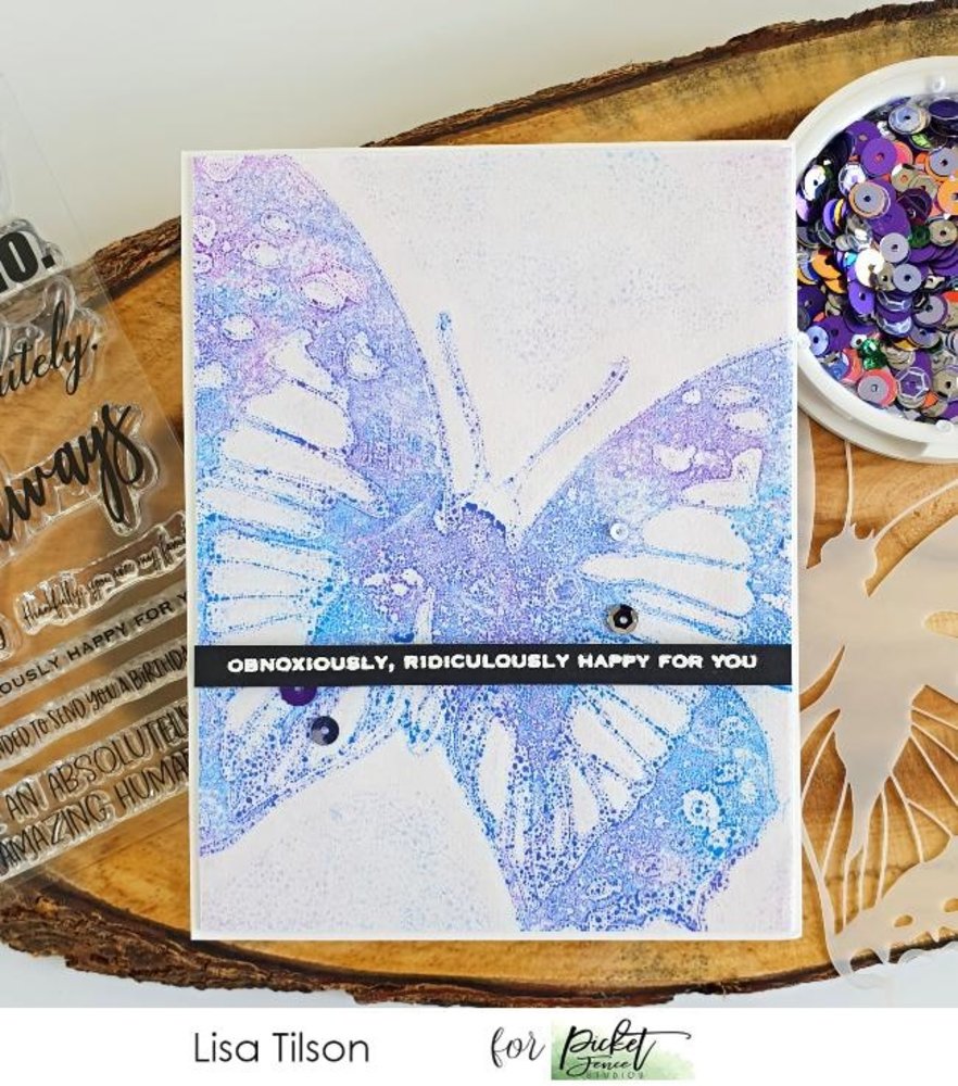 Picket Fence Studios Dart Butterfly 6x6 Inch Stencil (SC-187) (OUTLET) Picket Fence Studios Dart Butterfly 6x6 Inch Stencil (SC-187) (OUTLET)