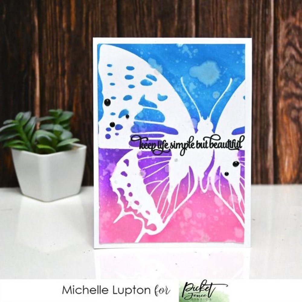 Picket Fence Studios Dart Butterfly 6x6 Inch Stencil (SC-187) (OUTLET) Picket Fence Studios Dart Butterfly 6x6 Inch Stencil (SC-187) (OUTLET)