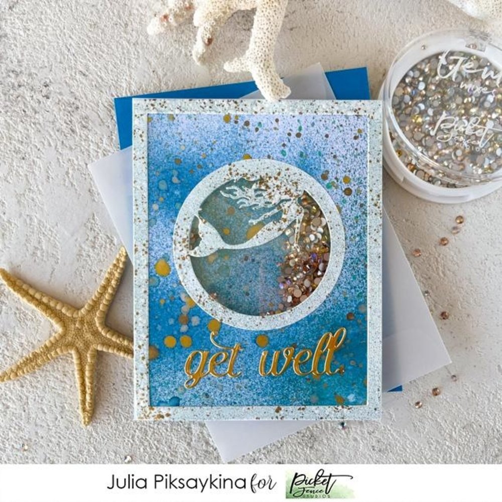 Picket Fence Studios Mermaid Slim Line 6x6 Inch Die Cutting System Insert (SDCS-106) (OUTLET) Picket Fence Studios Mermaid Slim Line 6x6 Inch Die Cutting System Insert (SDCS-106) (OUTLET)