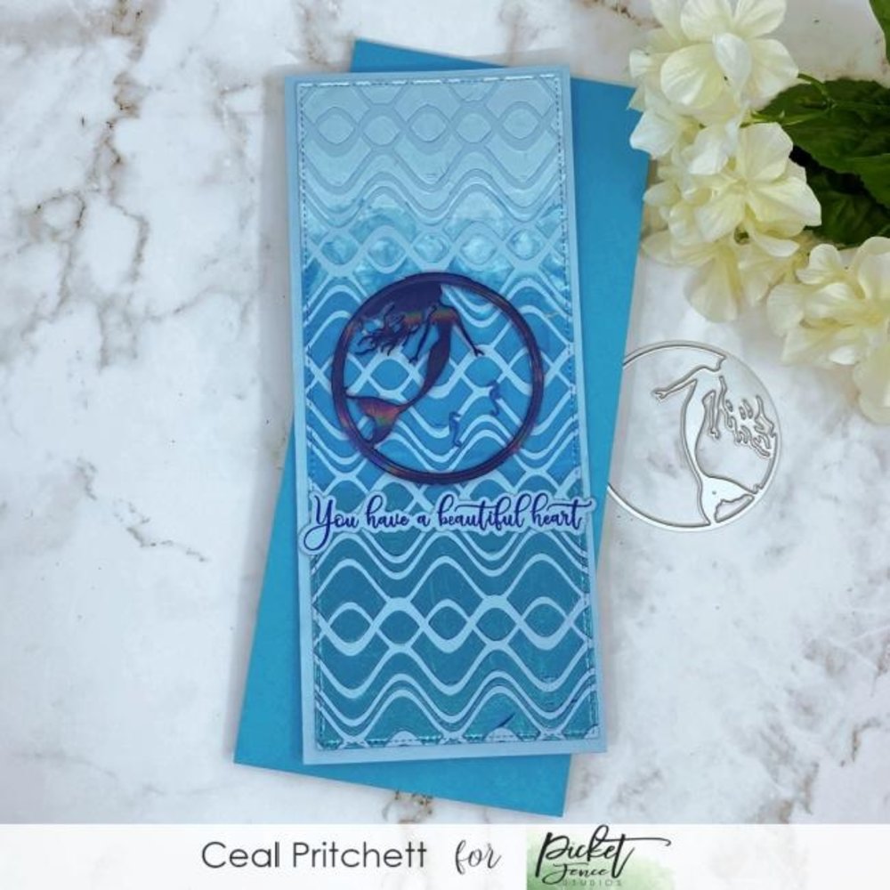 Picket Fence Studios Mermaid Slim Line 6x6 Inch Die Cutting System Insert (SDCS-106) (OUTLET) Picket Fence Studios Mermaid Slim Line 6x6 Inch Die Cutting System Insert (SDCS-106) (OUTLET)