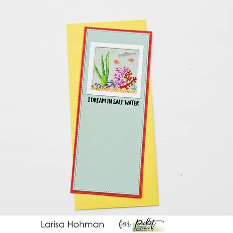 Picket Fence Studios Coral Reef Slim Line 4x4 Inch Die Cutting System Insert (SDCS-109) (OUTLET)