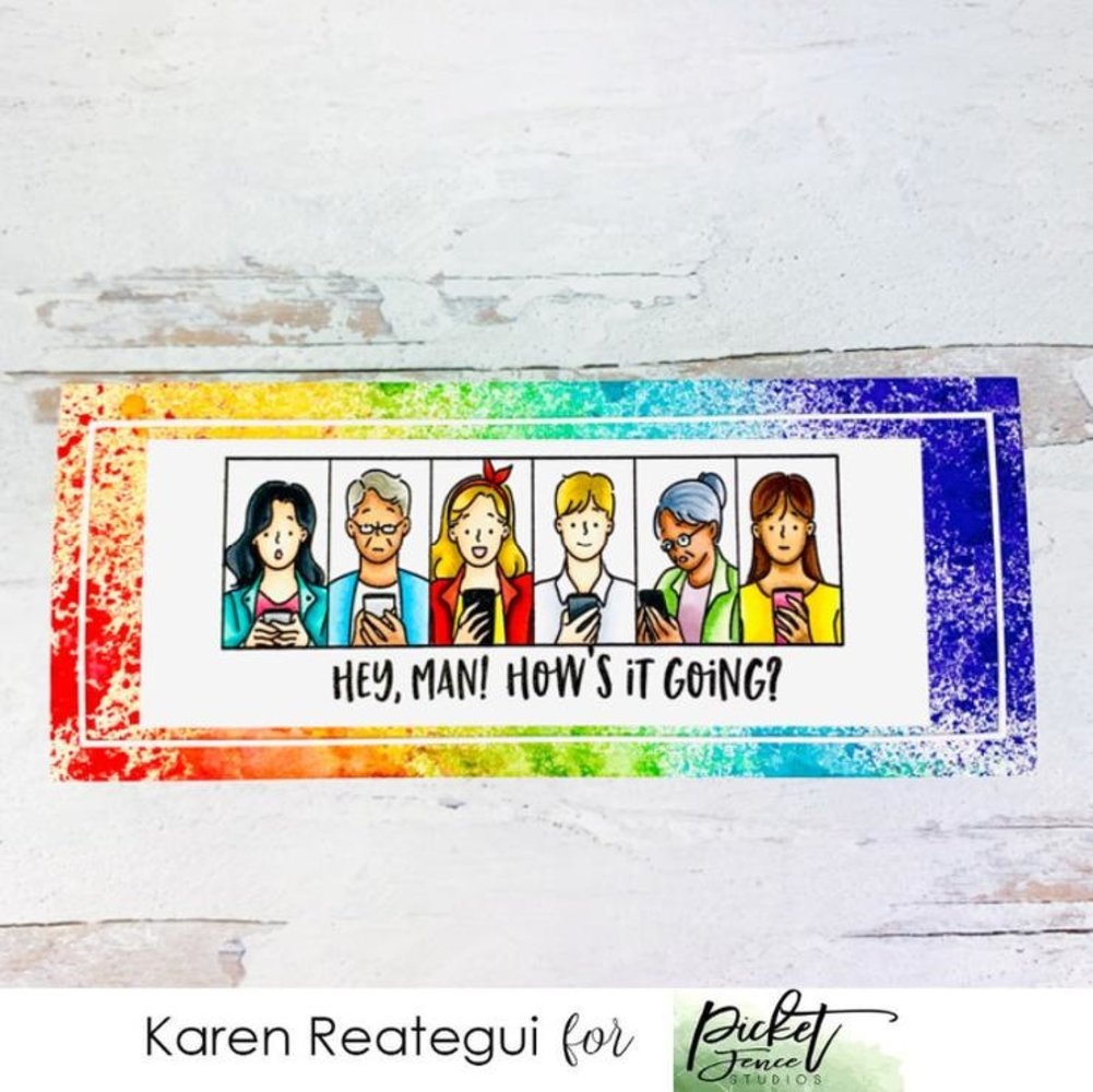 Picket Fence Studios Nice Seeing You 6x6 Inch Clear Stamps (BB-169) (OUTLET) Picket Fence Studios Nice Seeing You 6x6 Inch Clear Stamps (BB-169) (OUTLET)