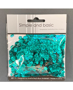 Simple and Basic Emerald Green Sequin Mix (SBS113) (OUTLET)