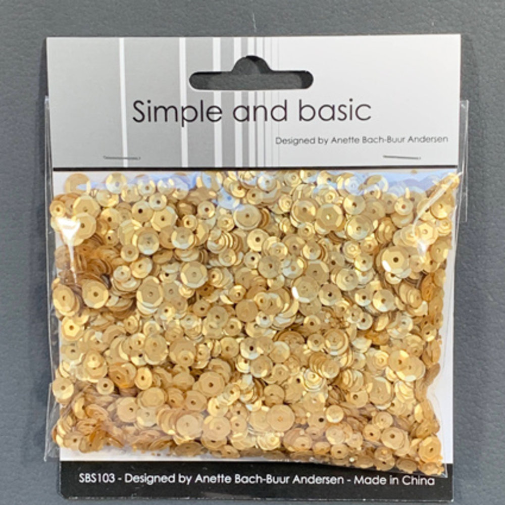 Simple and Basic Gold Sequin Mix (SBS103) (DISCONTINUED) Simple and Basic Gold Sequin Mix (SBS103) (DISCONTINUED)