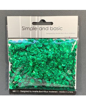 Simple and Basic Green Sequin Mix (SBS111) (OUTLET)