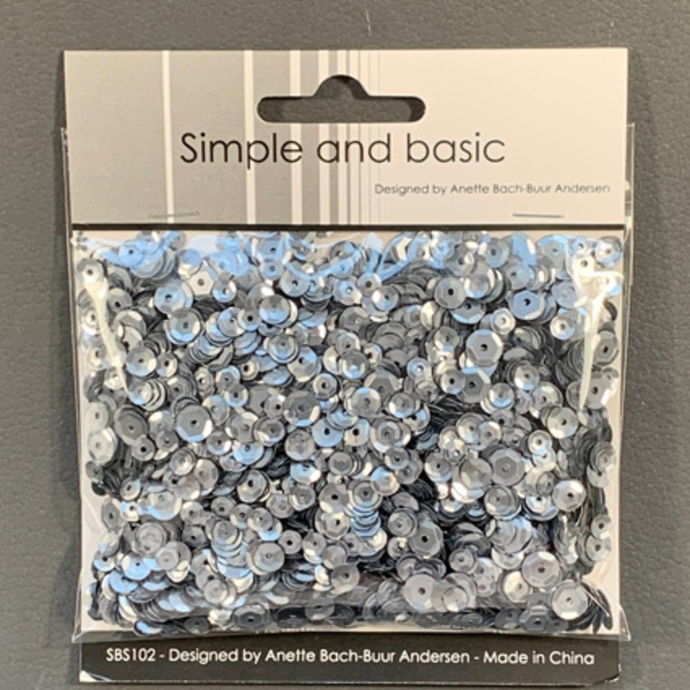 Simple and Basic Gunmetal Sequin Mix (SBS102) (DISCONTINUED) Simple and Basic Gunmetal Sequin Mix (SBS102) (DISCONTINUED)