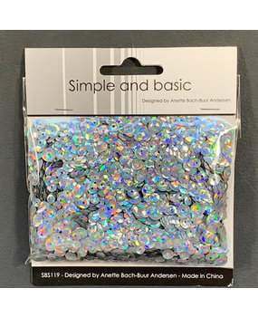Simple and Basic Holographic Silver Sequin Mix (SBS119) (DISCONTINUED)