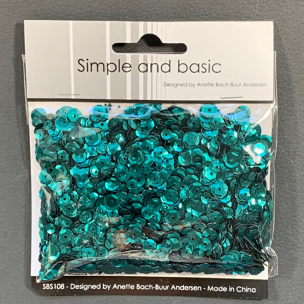 Simple and Basic Jade Green Sequin Mix (SBS108) (OUTLET)