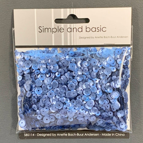 Simple and Basic Pale Blue Sequin Mix (SBS114) (OUTLET)