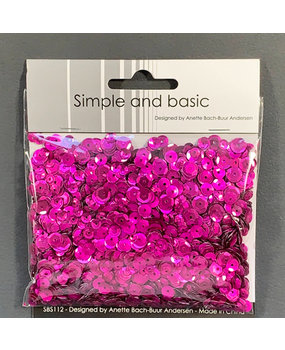 Simple and Basic Hot Pink Sequin Mix (SBS112) (OUTLET)