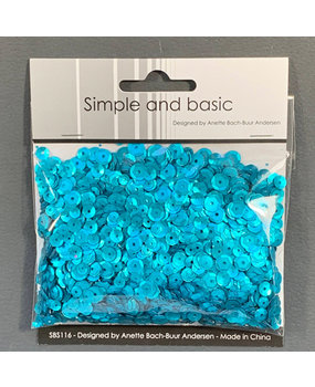 Simple and Basic Turquoise Sequin Mix (SBS116) (OUTLET)
