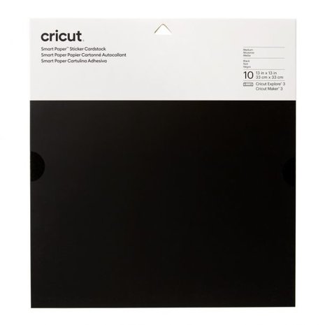 Cricut Smart Sticker Cardstock 33x33cm Black (10pcs) (2008316)